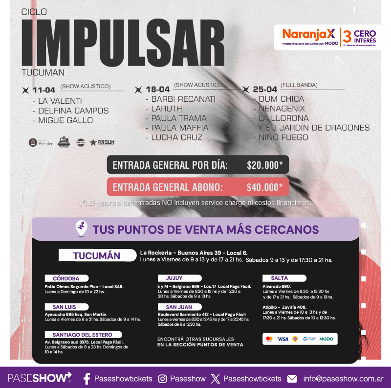 CICLO IMPULSO TUCUMAN ABRIL 2026