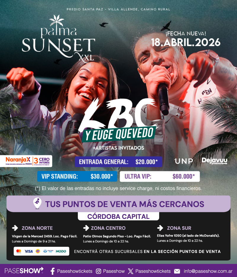 LBC Y EUGE QUEVEDO PALMA SUNSET 18 ABRIL