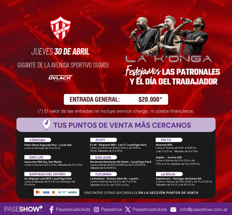 LA KONGA SUARDI 30 ABRIL