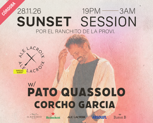 SAVE THE DATE SUNSET SESSION 28 NOVIEMBRE